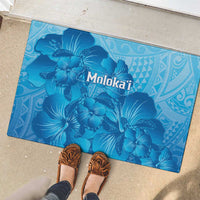 Aloha Hawaii Molokai Island Rubber Doormat Hibiscus Tribal Honu Hawaiian Tattoo LT14 - Polynesian Pride