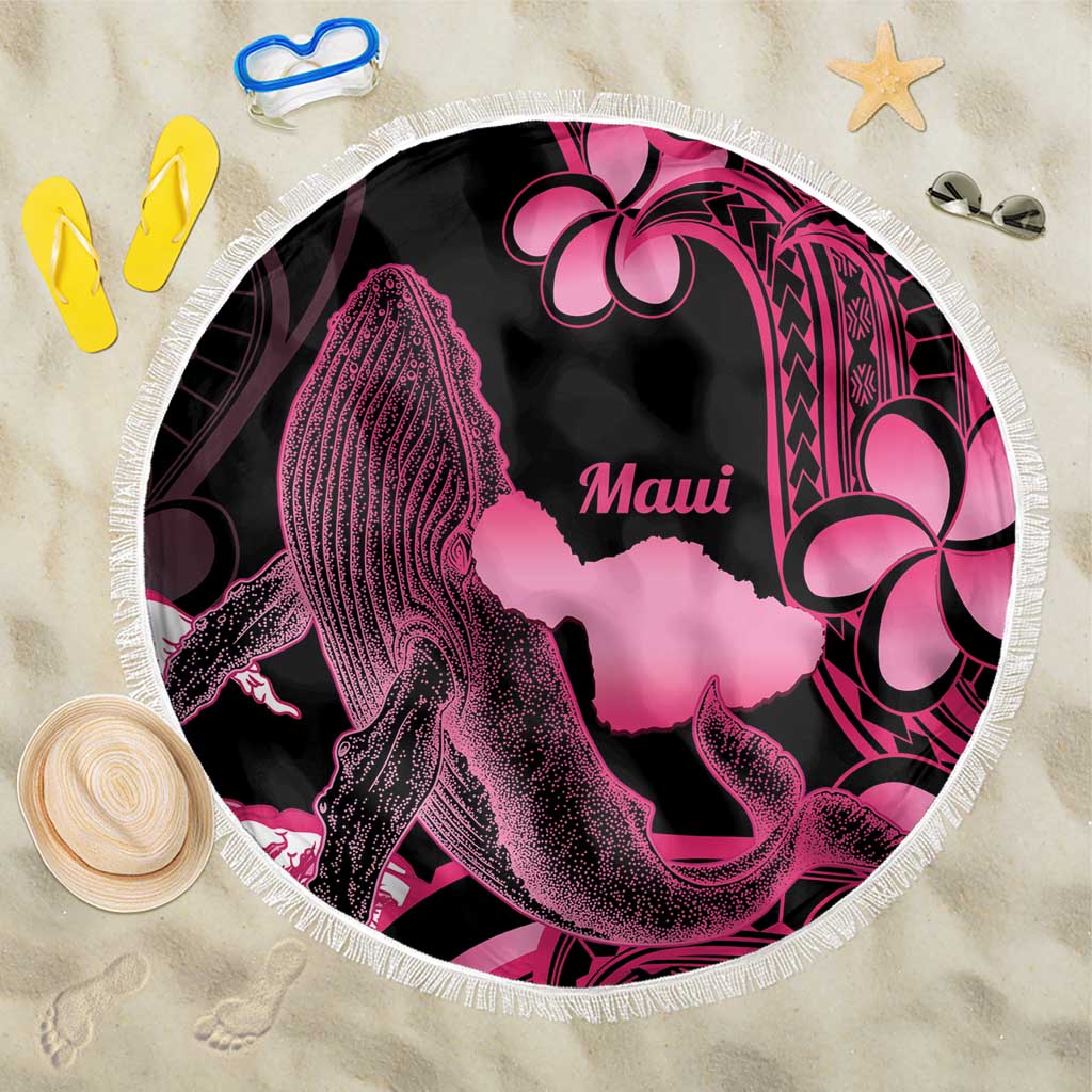 Aloha Hawaii Maui Beach Blanket Valley Isle Humpback Whale Black
