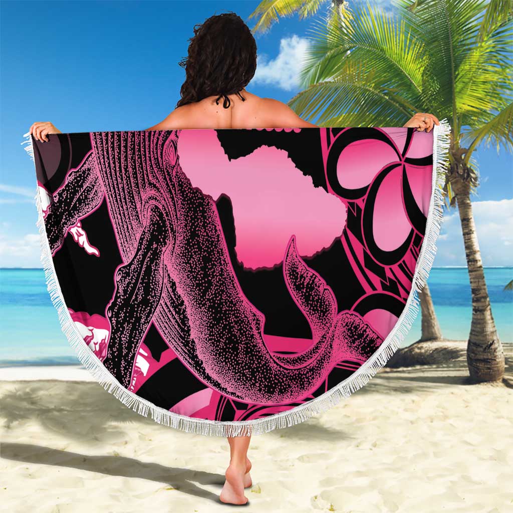 Aloha Hawaii Maui Beach Blanket Valley Isle Humpback Whale Black