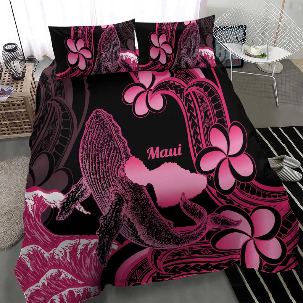 Aloha Hawaii Maui Bedding Set Valley Isle Humpback Whale Black LT14 - Polynesian Pride