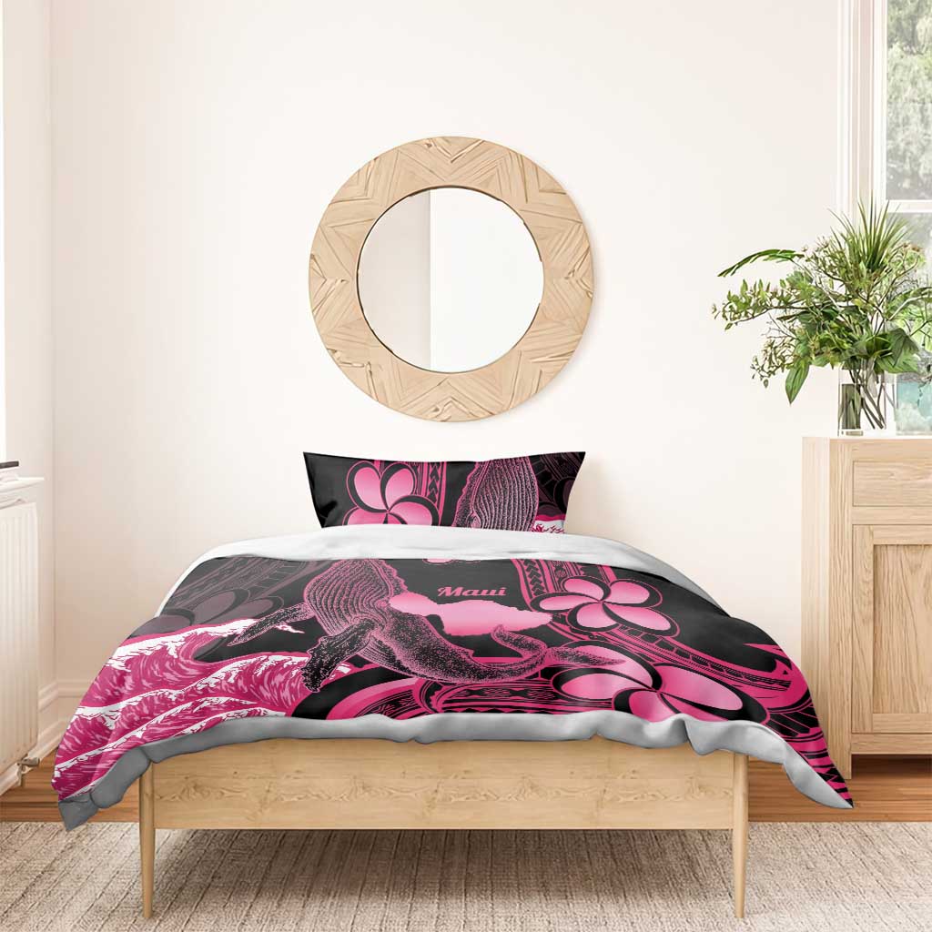 Aloha Hawaii Maui Bedding Set Valley Isle Humpback Whale Black LT14 - Polynesian Pride