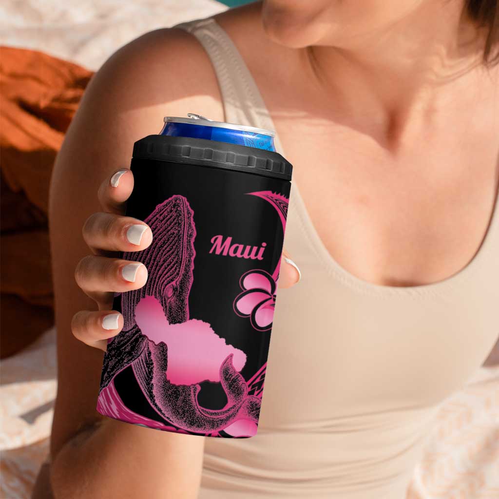 Aloha Hawaii Maui 4 in 1 Can Cooler Tumbler Valley Isle Humpback Whale Black