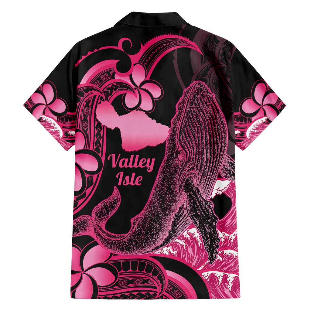 Aloha Hawaii Maui Family Matching Puletasi and Hawaiian Shirt Valley Isle Humpback Whale Black