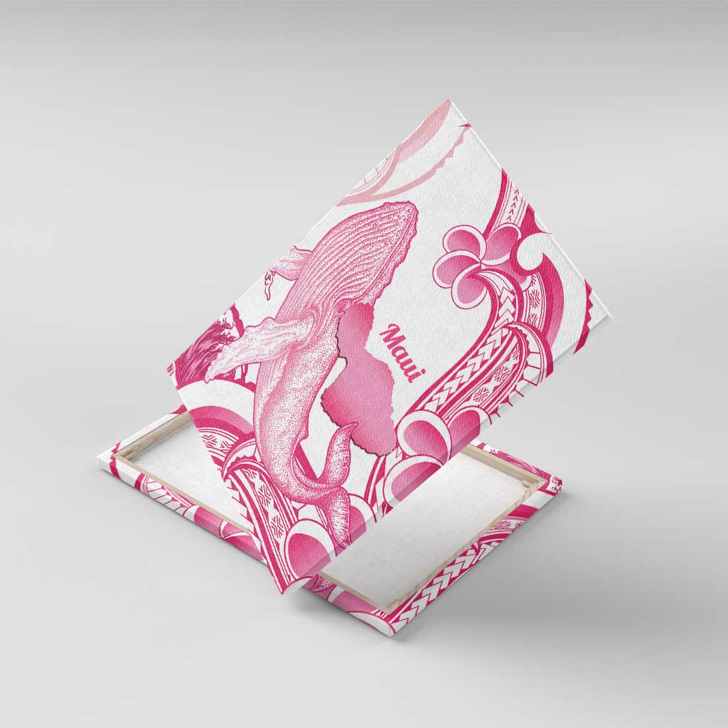 Aloha Hawaii Maui Canvas Wall Art Valley Isle Humpback Whale White