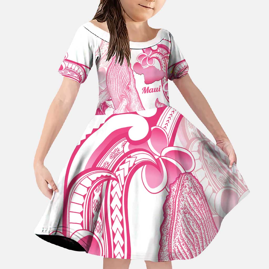 Aloha Hawaii Maui Family Matching Mermaid Dress and Hawaiian Shirt Valley Isle Humpback Whale White