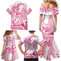Aloha Hawaii Maui Family Matching Mermaid Dress and Hawaiian Shirt Valley Isle Humpback Whale White