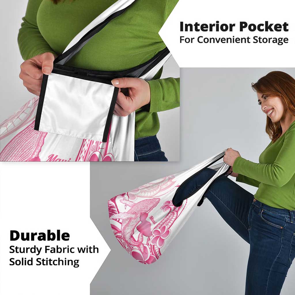 Aloha Hawaii Maui Grocery Bag Valley Isle Humpback Whale White