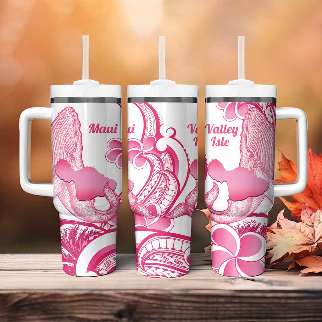 Aloha Hawaii Maui Tumbler With Handle Valley Isle Humpback Whale White