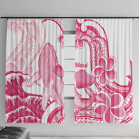 Aloha Hawaii Maui Window Curtain Valley Isle Humpback Whale White