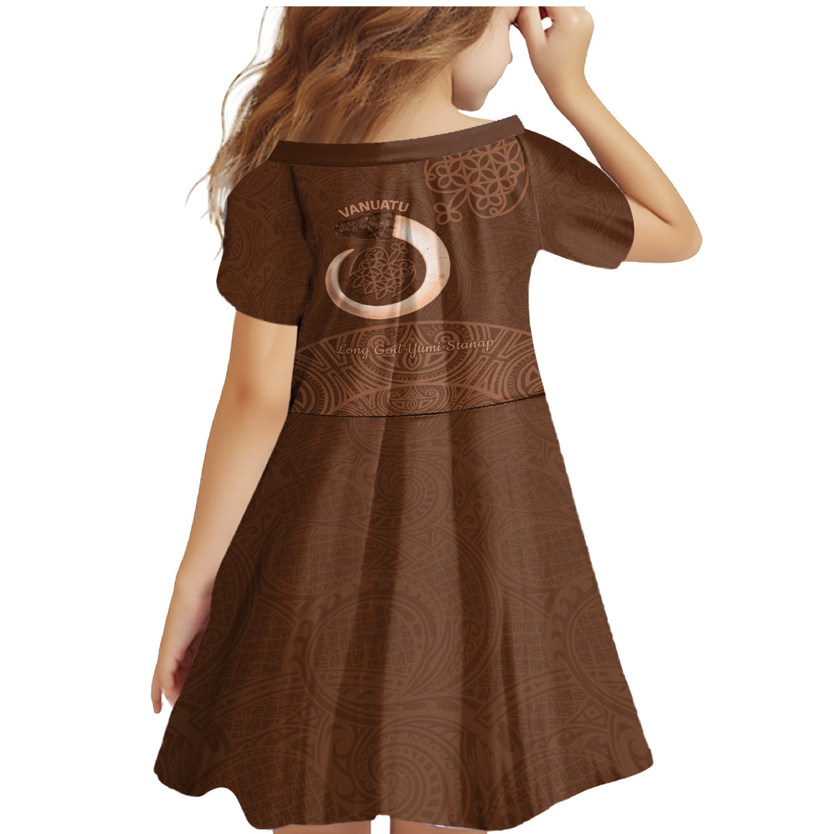 Vanuatu Indipendens Dei Family Matching Mermaid Dress and Hawaiian Shirt Yumi 44th Sand Drawing Turtle Mix Lapita