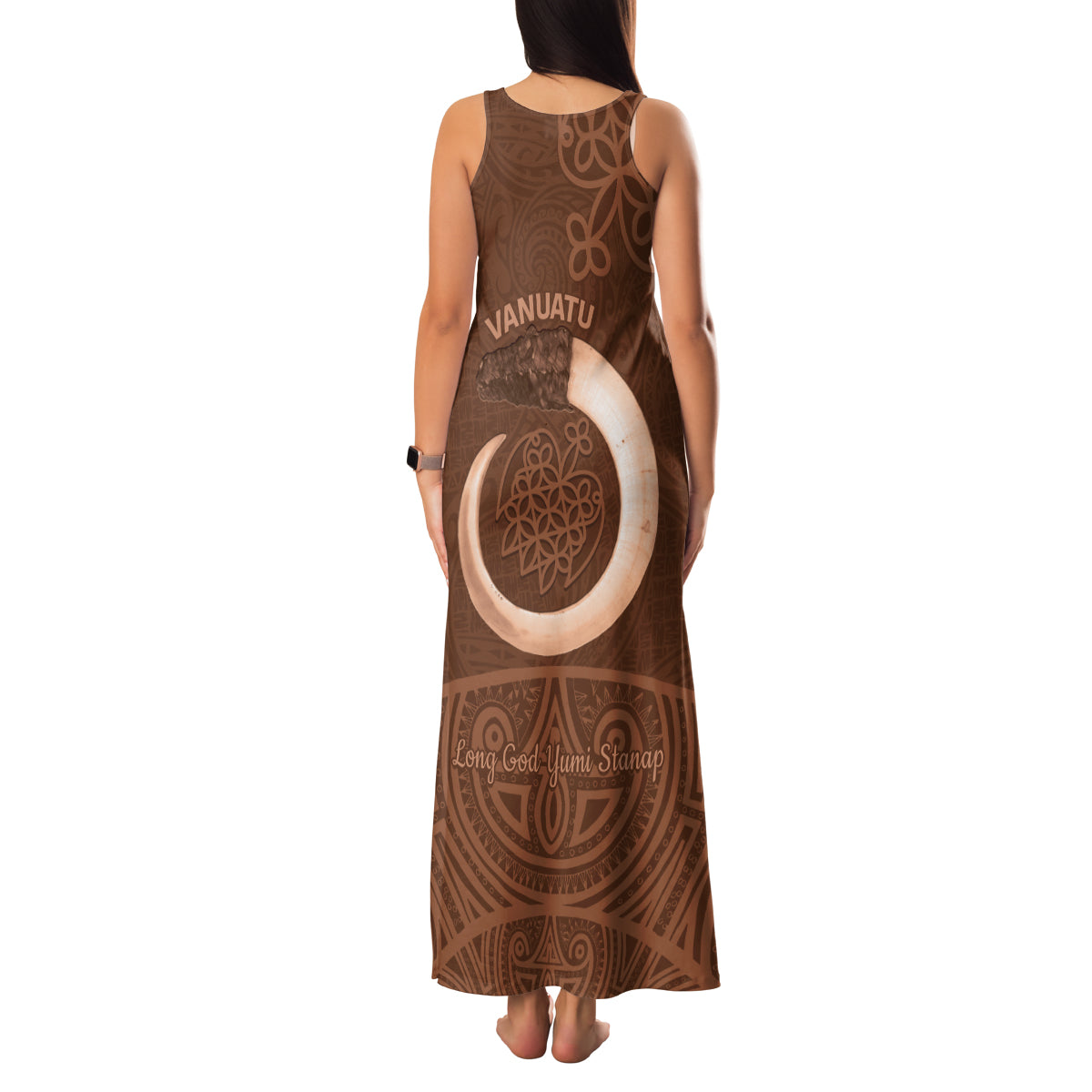 Vanuatu Indipendens Dei Family Matching Tank Maxi Dress and Hawaiian Shirt Yumi 44th Sand Drawing Turtle Mix Lapita