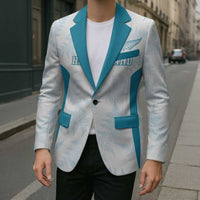 Custom New Zealand Silver Fern Football Blazer Come On All White - Polynesian Pride