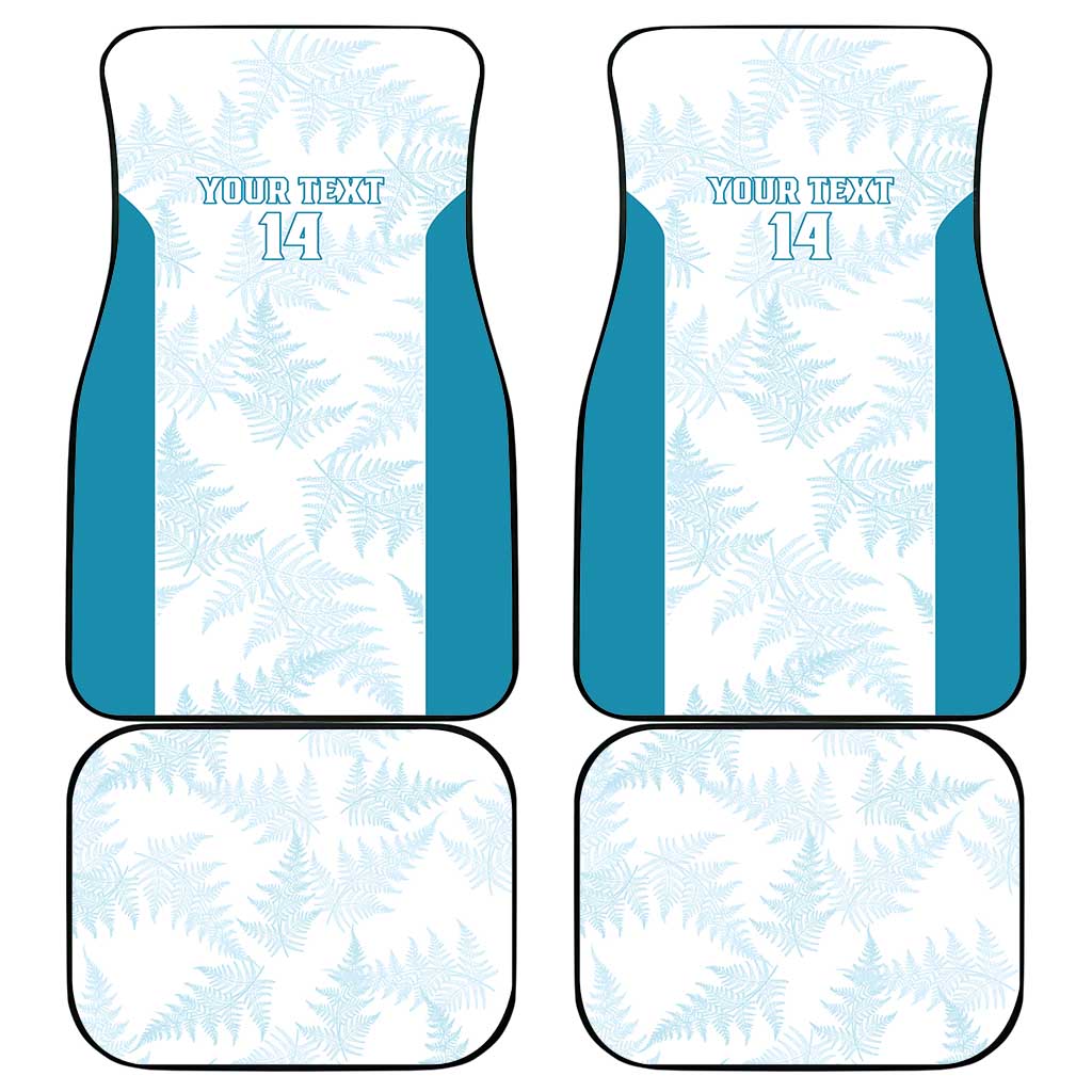 Custom New Zealand Silver Fern Football Car Mats Come On All White