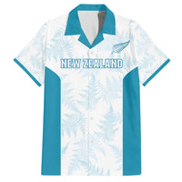 Custom New Zealand Silver Fern Football Family Matching Off The Shoulder Long Sleeve Dress and Hawaiian Shirt Come On All White
