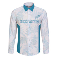 Custom New Zealand Silver Fern Football Family Matching Off Shoulder Short Dress and Hawaiian Shirt Come On All White