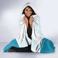 Custom New Zealand Silver Fern Football Hooded Blanket Come On All White