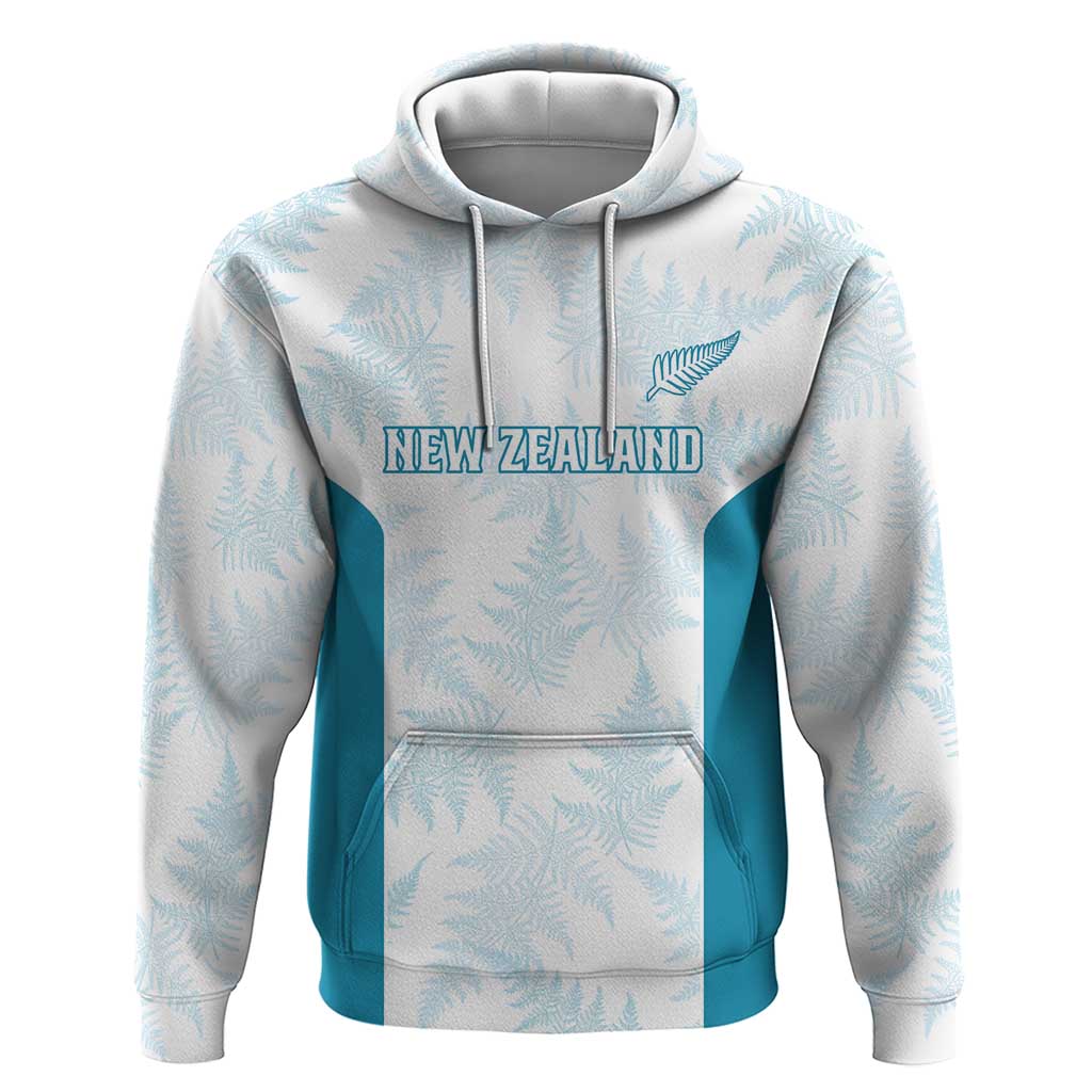 Custom New Zealand Silver Fern Football Hoodie Come On All White