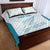 Custom New Zealand Silver Fern Football Quilt Bed Set Come On All White