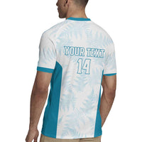 Custom New Zealand Silver Fern Football Rugby Jersey Come On All White