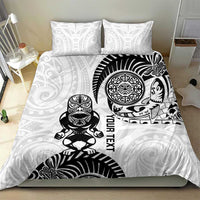 Custom Aotearoa Football Bedding Set NZ Maori Tiki Go Champions