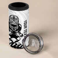 Custom Aotearoa Football 4 in 1 Can Cooler Tumbler NZ Maori Tiki Go Champions