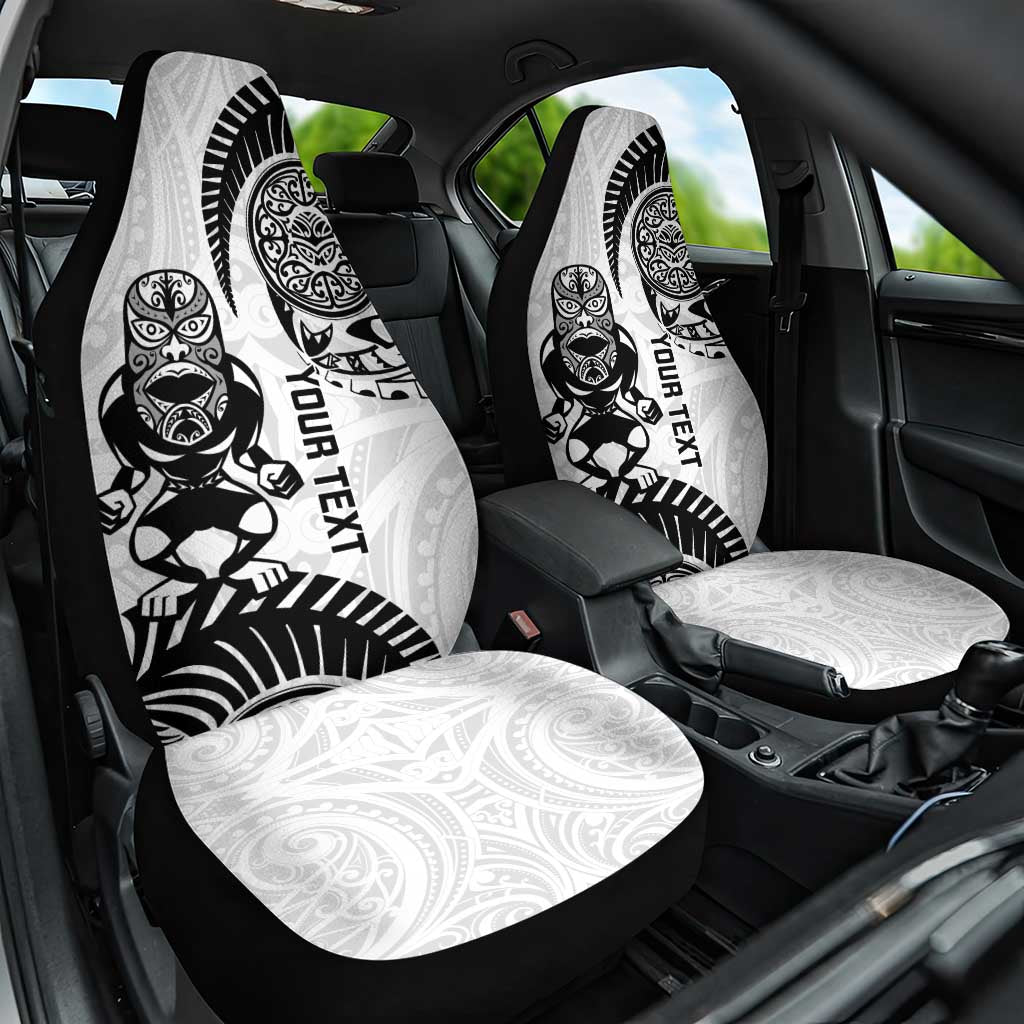 Custom Aotearoa Football Car Seat Cover NZ Maori Tiki Go Champions