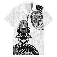 Custom Aotearoa Football Family Matching Off Shoulder Maxi Dress and Hawaiian Shirt NZ Maori Tiki Go Champions