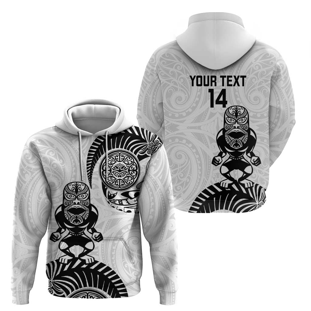 Custom Aotearoa Football Hoodie NZ Maori Tiki Go Champions