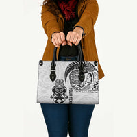 Custom Aotearoa Football Leather Bag NZ Maori Tiki Go Champions - Polynesian Pride