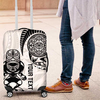 Custom Aotearoa Football Luggage Cover NZ Maori Tiki Go Champions