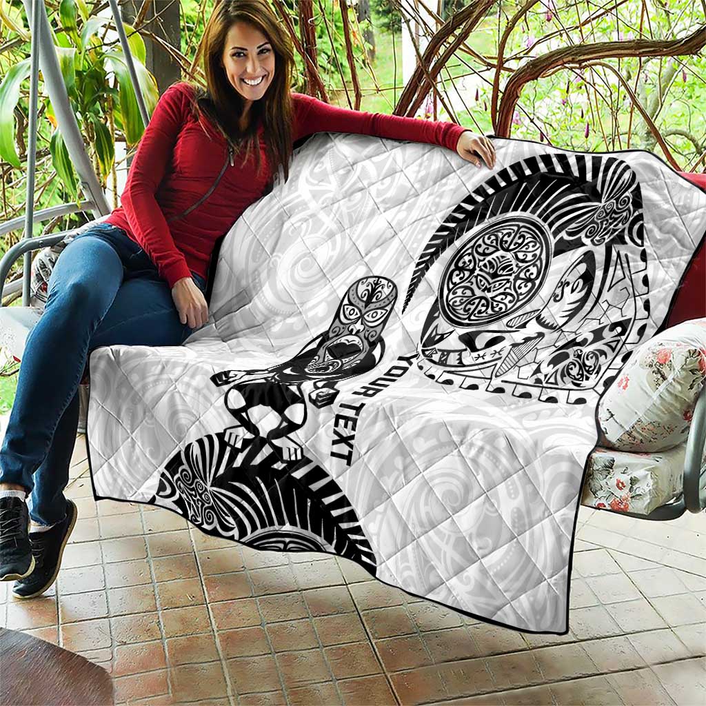 Custom Aotearoa Football Quilt NZ Maori Tiki Go Champions