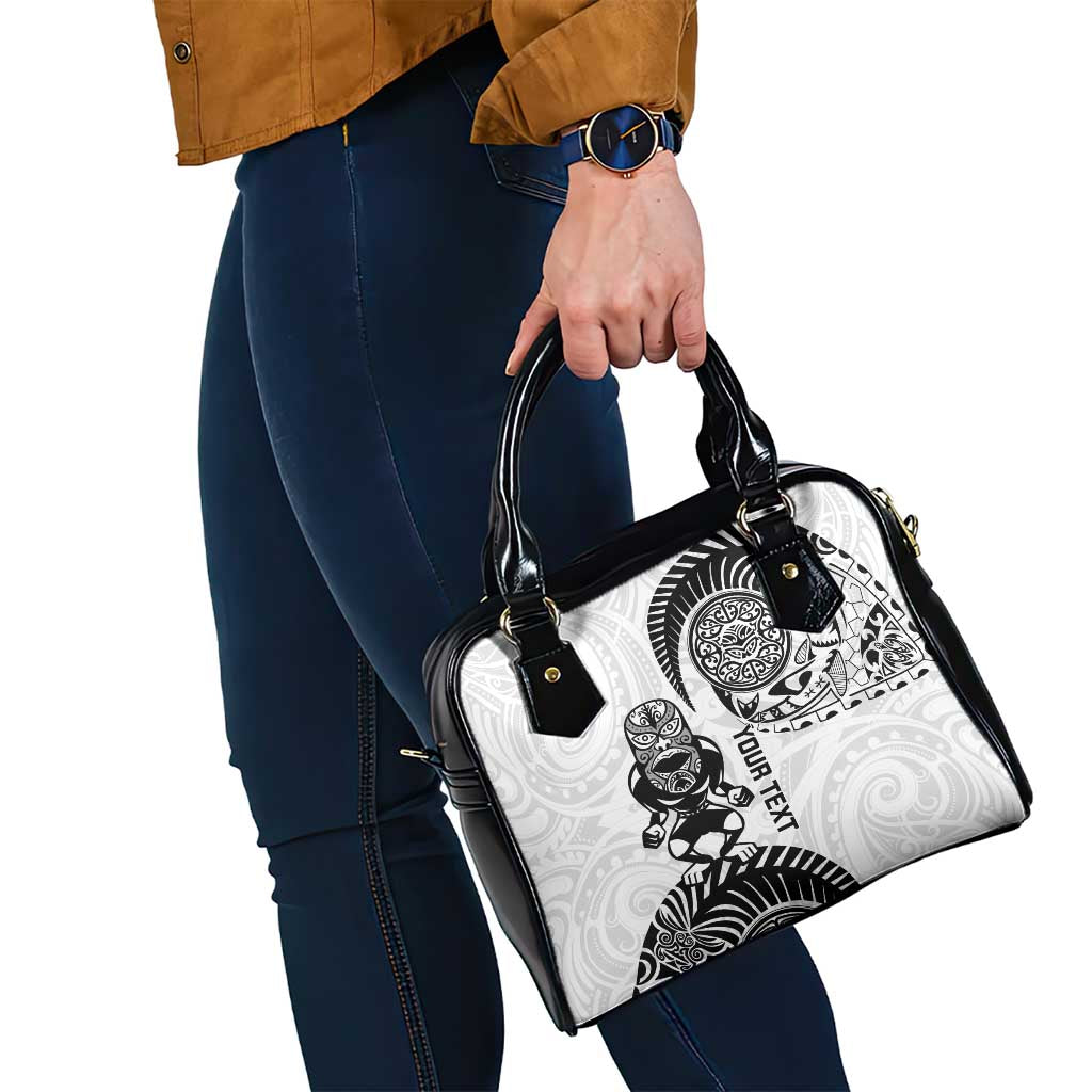 Custom Aotearoa Football Shoulder Handbag NZ Maori Tiki Go Champions