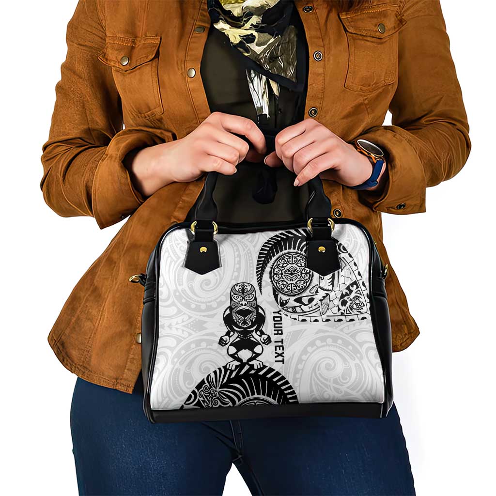 Custom Aotearoa Football Shoulder Handbag NZ Maori Tiki Go Champions
