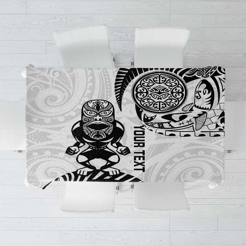 Custom Aotearoa Football Tablecloth NZ Maori Tiki Go Champions