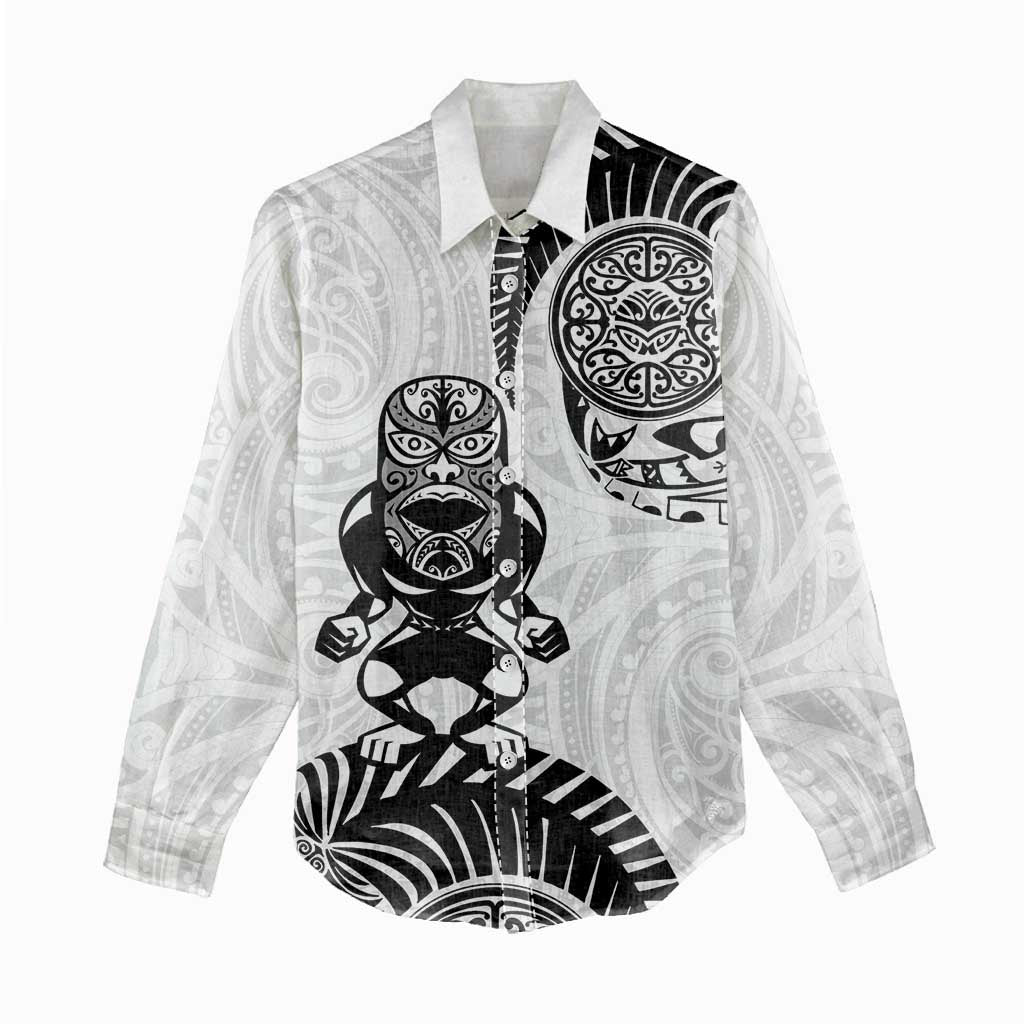 Custom Aotearoa Football Women Casual Shirt NZ Maori Tiki Go Champions