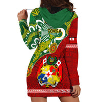 Australia And Tonga Hoodie Dress Aboriginal Mix Tongan Ngatu Unique Style LT14 - Polynesian Pride