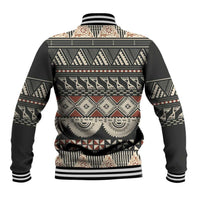 Vintage Bula Fiji Masi Baseball Jacket Fijian Tapa Cloth LT14 - Polynesian Pride