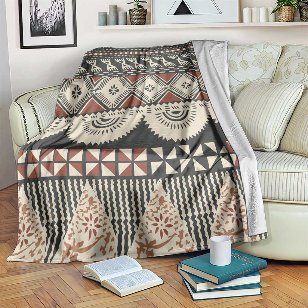 Vintage Bula Fiji Masi Blanket Fijian Tapa Cloth - Polynesian Pride