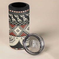 Vintage Bula Fiji Masi 4 in 1 Can Cooler Tumbler Fijian Tapa Cloth - Polynesian Pride
