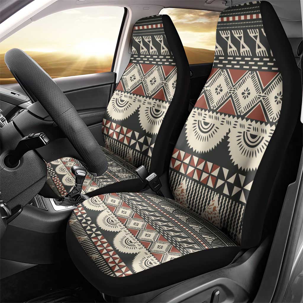 Vintage Bula Fiji Masi Car Seat Cover Fijian Tapa Cloth LT14 - Polynesian Pride