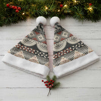 Vintage Bula Fiji Masi Christmas Santa Hat Fijian Tapa Cloth - Polynesian Pride