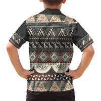 Vintage Bula Fiji Masi Family Matching Puletasi and Hawaiian Shirt Fijian Tapa Cloth - Polynesian Pride