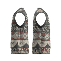 Vintage Bula Fiji Masi Christmas Knitted V-Neck Vest Fijian Tapa Cloth - Polynesian Pride