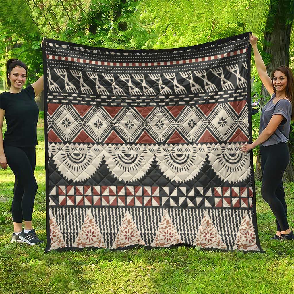 Vintage Bula Fiji Masi Quilt Fijian Tapa Cloth - Polynesian Pride