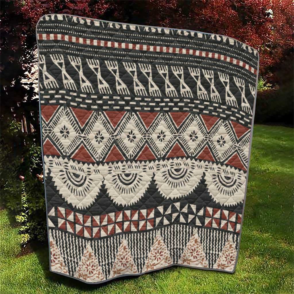 Vintage Bula Fiji Masi Quilt Fijian Tapa Cloth - Polynesian Pride