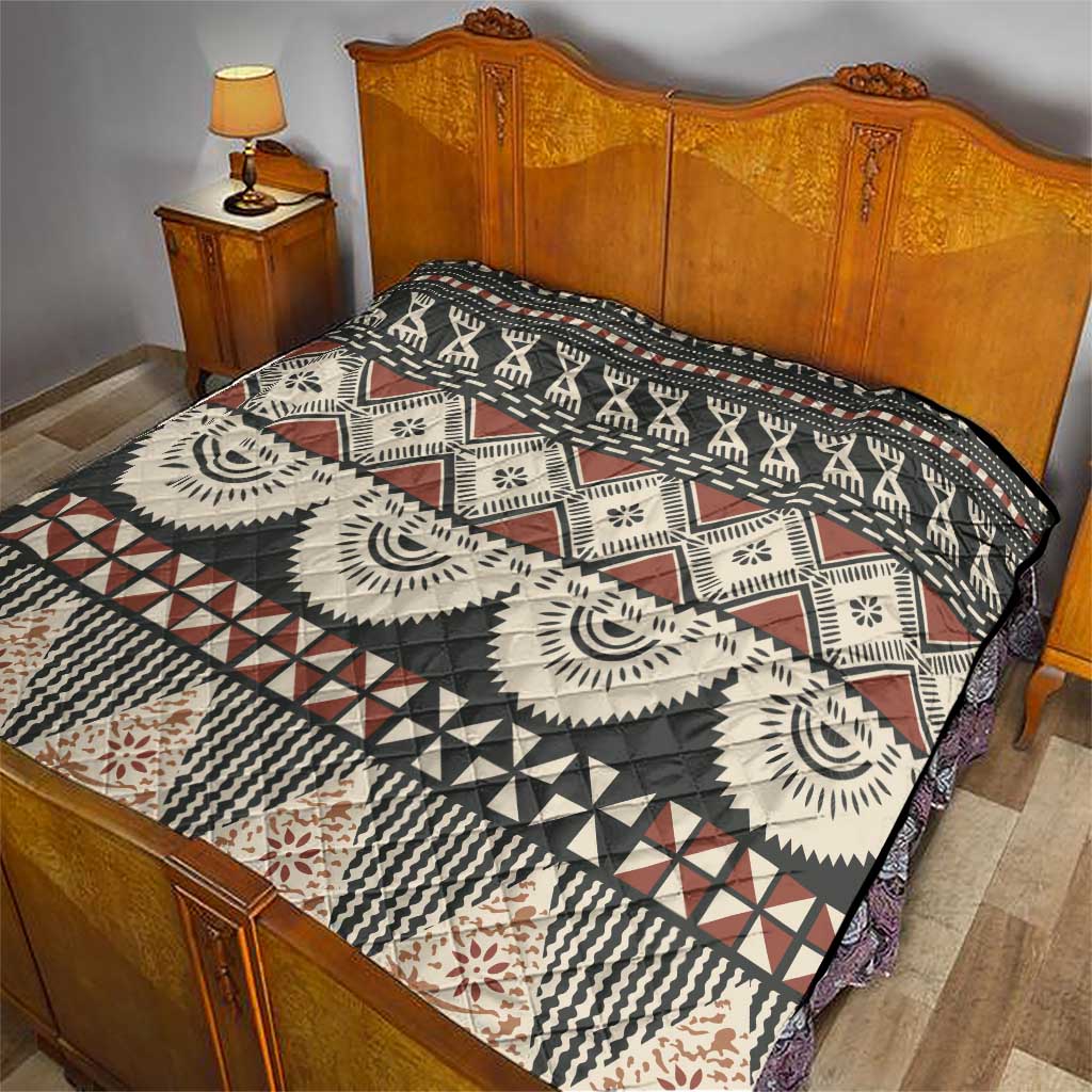 Vintage Bula Fiji Masi Quilt Fijian Tapa Cloth - Polynesian Pride