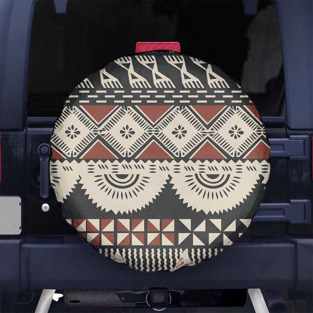 Vintage Bula Fiji Masi Spare Tire Cover Fijian Tapa Cloth - Polynesian Pride