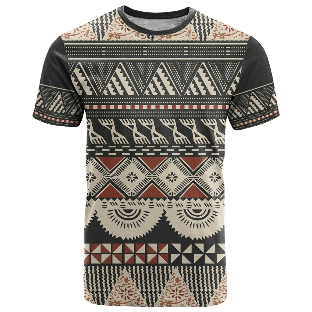 Vintage Bula Fiji Masi T Shirt Fijian Tapa Cloth - Polynesian Pride