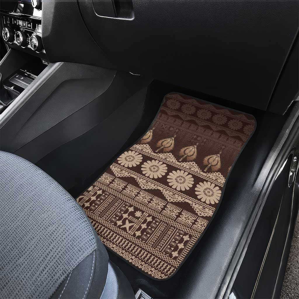 Bula Fiji Iri ni Meke Car Mats Kuvui Fijian Masi - Polynesian Pride