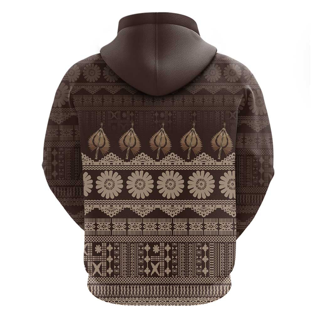 Bula Fiji Iri ni Meke Hoodie Kuvui Fijian Masi - Polynesian Pride